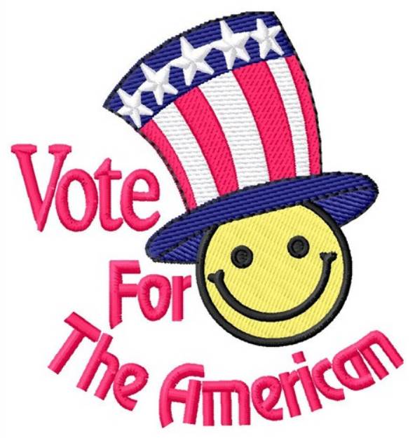 Picture of Vote American Machine Embroidery Design