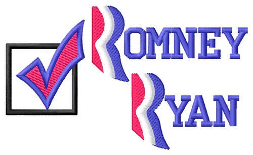 Check Romney Ryan Machine Embroidery Design