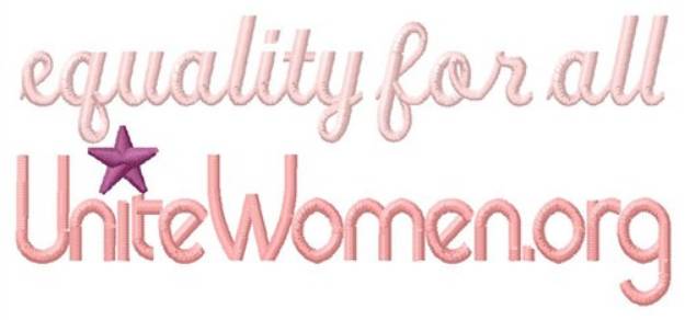 Picture of Equality For All Machine Embroidery Design