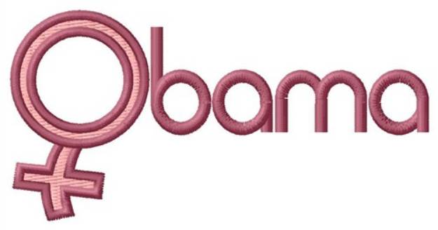 Picture of Obama Machine Embroidery Design