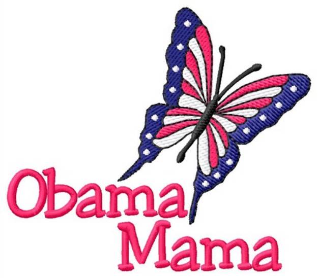 Picture of Obama Mama Machine Embroidery Design