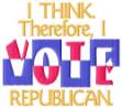 Picture of Vote Republican Machine Embroidery Design