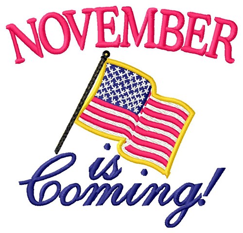 November is Coming Machine Embroidery Design