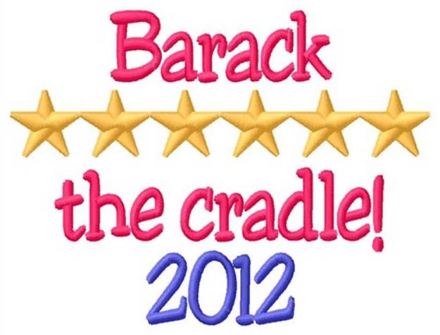 Picture of Barack the Cradle Machine Embroidery Design