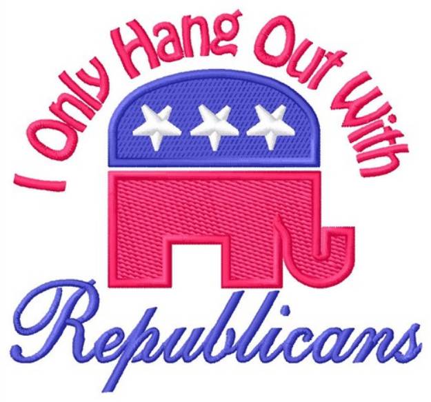 Picture of Hang with Republicans Machine Embroidery Design