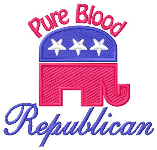 Pure Blood Republican Machine Embroidery Design