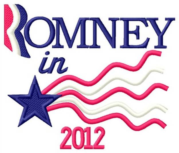 Picture of Romney in 2012 Machine Embroidery Design