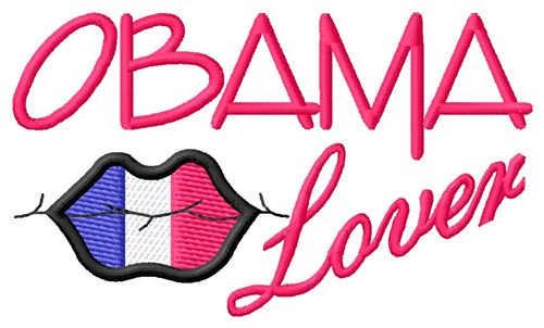 Obama Lover Machine Embroidery Design