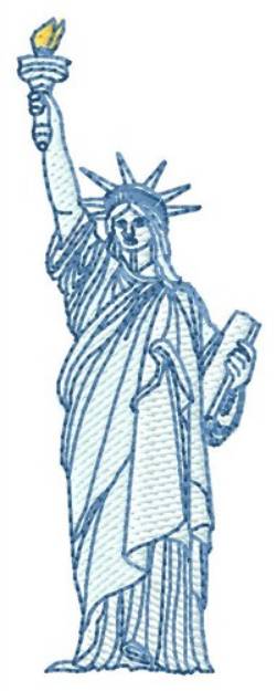 Picture of Statue of Liberty Machine Embroidery Design