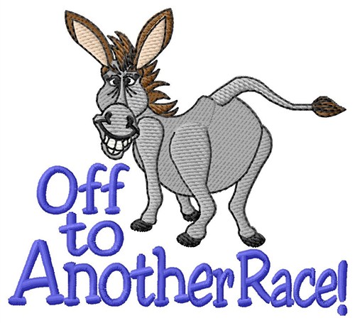 Off to Another Race Machine Embroidery Design