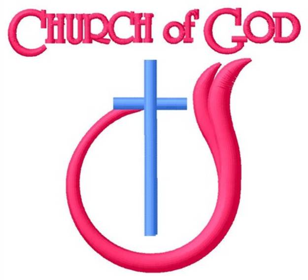 Picture of Church Of God Machine Embroidery Design