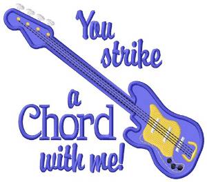 Picture of Strike A Chord Machine Embroidery Design