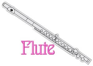 Picture of Flute Machine Embroidery Design