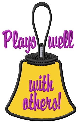 Plays With Others Machine Embroidery Design