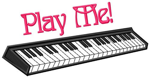 Play Me Machine Embroidery Design