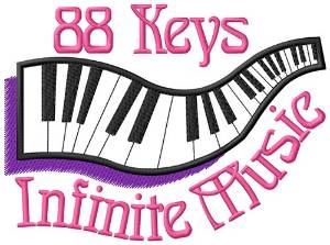 Picture of 88 Keys Machine Embroidery Design