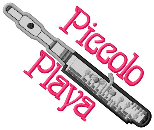 Piccolo Playa Machine Embroidery Design