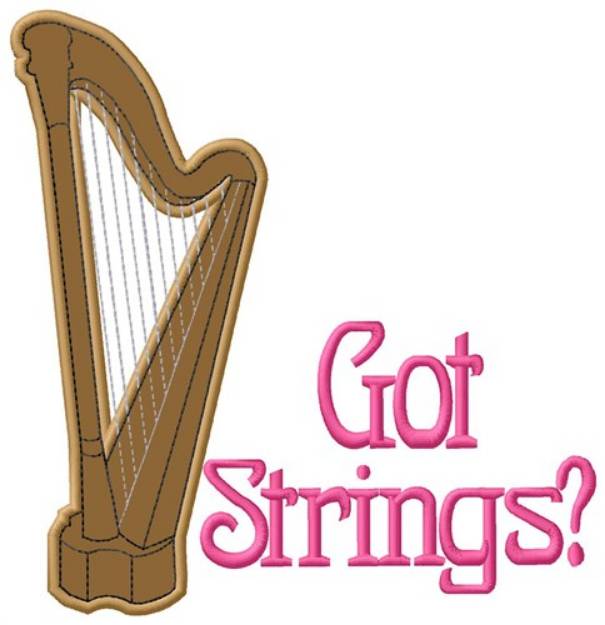 Picture of Got Strings Machine Embroidery Design