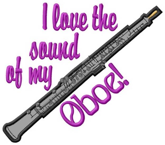 Picture of Love Oboe Sound Machine Embroidery Design