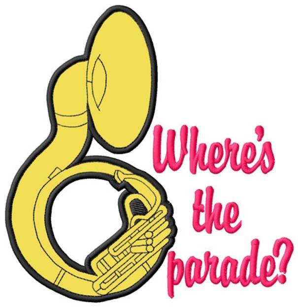 Picture of Wheres The Parade? Machine Embroidery Design