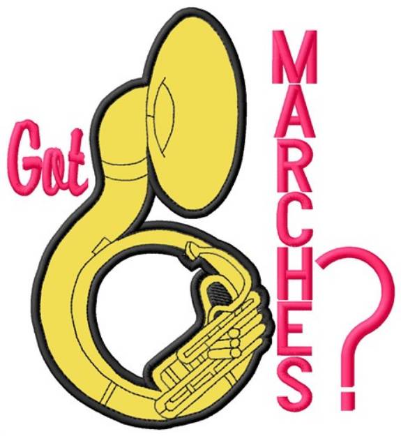 Picture of Got Marches? Machine Embroidery Design