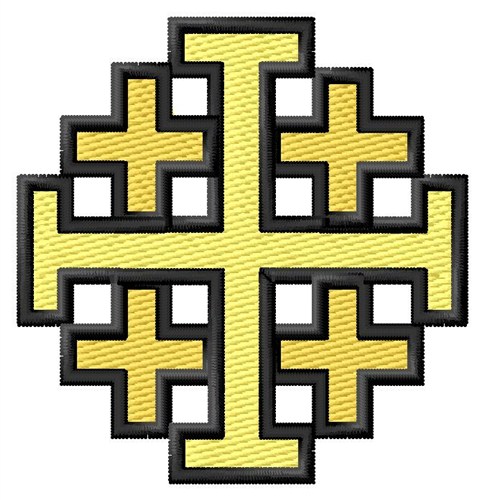Jerusalem Cross Machine Embroidery Design