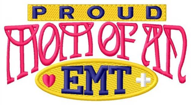 Picture of Proud Mom Machine Embroidery Design