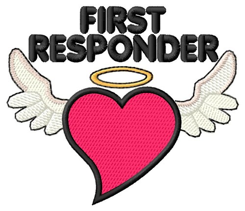 First Responder Angel Machine Embroidery Design