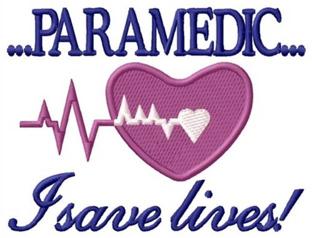 Picture of I Save Lives Machine Embroidery Design