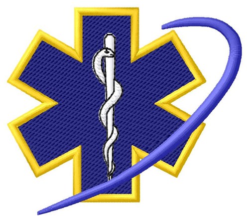 Star Of Life Machine Embroidery Design