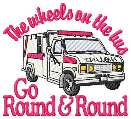 The Wheels Machine Embroidery Design