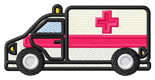 Ambulance Machine Embroidery Design