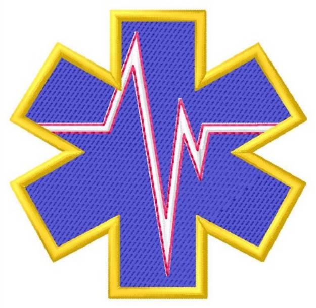 Picture of Medical Star Machine Embroidery Design