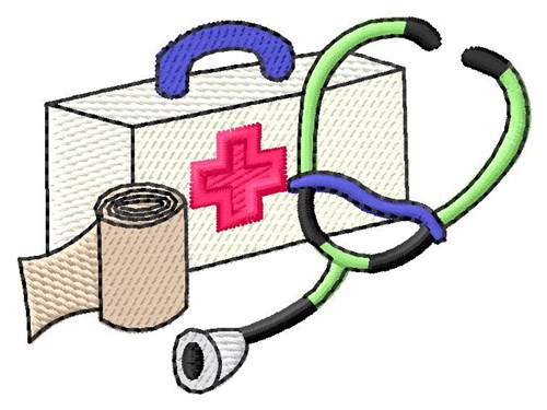 Medical Kit Machine Embroidery Design