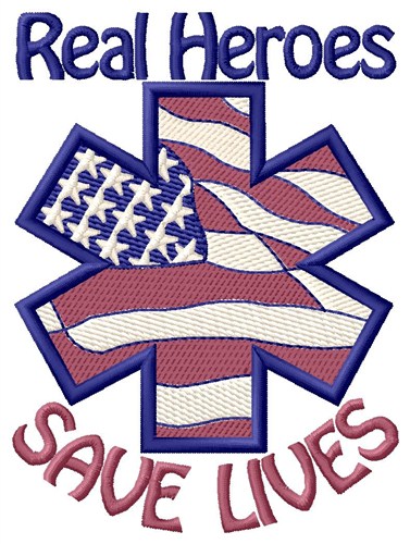 Real Heroes Machine Embroidery Design
