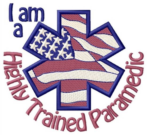 Picture of Trained Paramedic Machine Embroidery Design