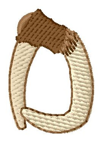 Horn D Machine Embroidery Design