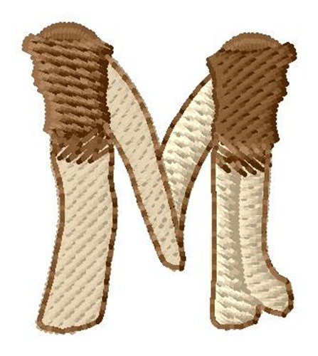 Horn M Machine Embroidery Design