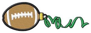 Picture of Football Ornament Machine Embroidery Design