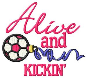 Picture of Alive And Kickin Machine Embroidery Design