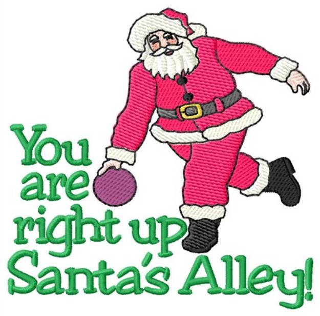 Picture of Santas Alley Machine Embroidery Design