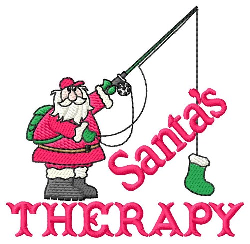 Santas Therapy Machine Embroidery Design