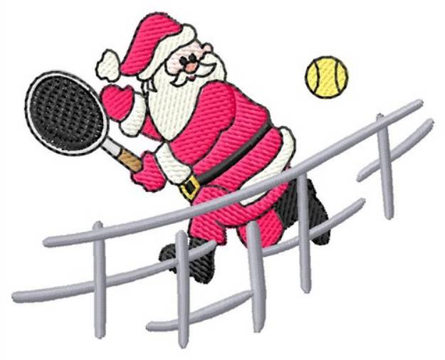 Picture of Tennis Santa Machine Embroidery Design