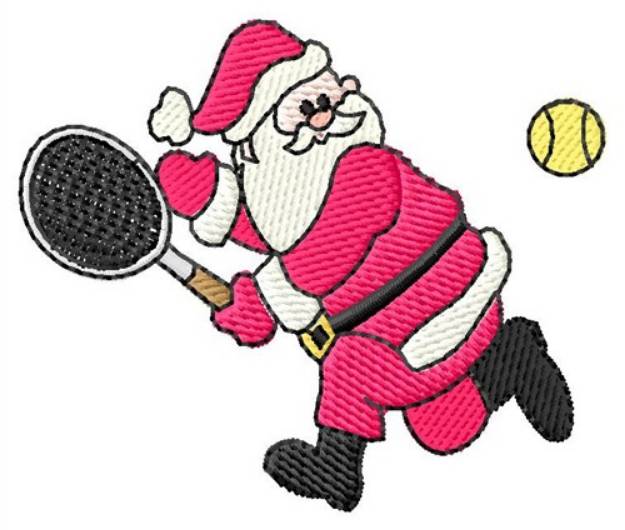 Picture of Tennis Santa Machine Embroidery Design