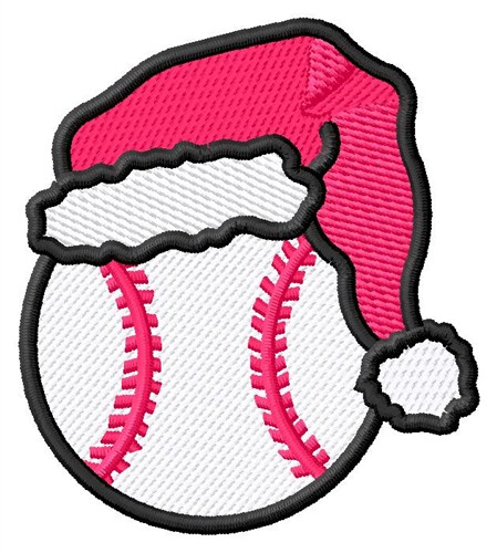 Baseball With Hat Machine Embroidery Design
