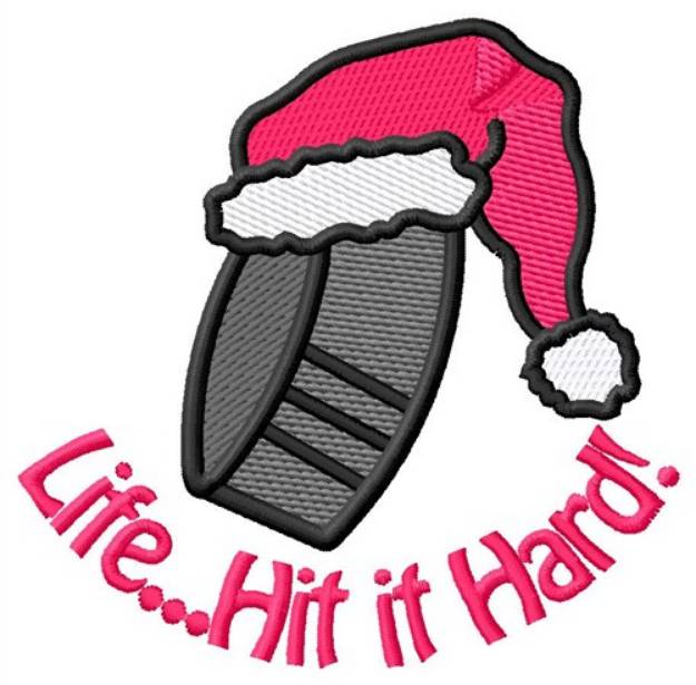 Picture of Hit It Hard Machine Embroidery Design