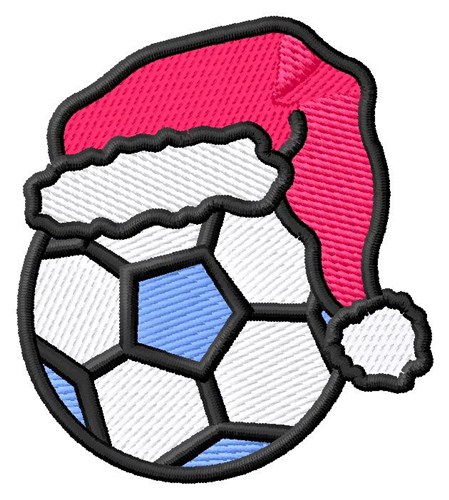 Christmas Soccer Machine Embroidery Design
