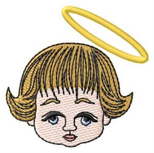 Picture of Angel Face Machine Embroidery Design