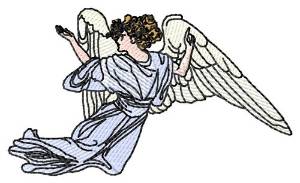Picture of Flying Angel Machine Embroidery Design