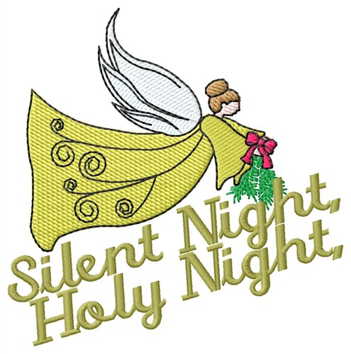 Silent Night Machine Embroidery Design